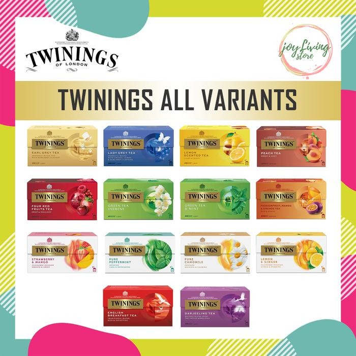 

Lecy.store2 Teh Celup Twinings Box Flavoured Black Herbal & Fruit Infusion Tea Bag