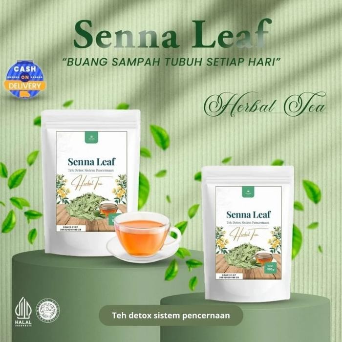 

Lecy.store2 Teh Daun Senna Leaf Annafis Superfood 250gr - Detox Usus Kotor Tea Herbal
