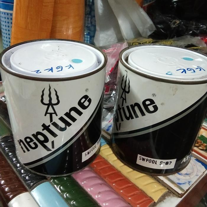 CAT KOLAM /CAT SWIMMING POOL NEPTUNE 1KG (BIRU LANGIT)