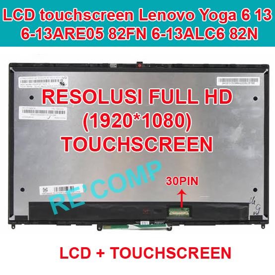 Layar Led Lcd Touchscreen Lenovo Yoga 6 13 6-13Are05 82Fn 6-13Alc6 82N