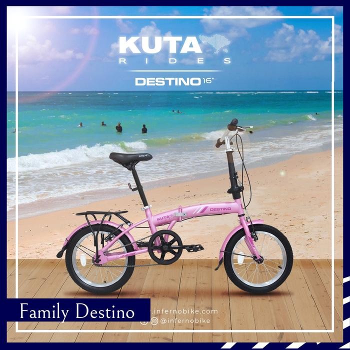 Instan - Sepeda Lipat Family Destino Kuta Rides 16 Inch Anak Dewasa