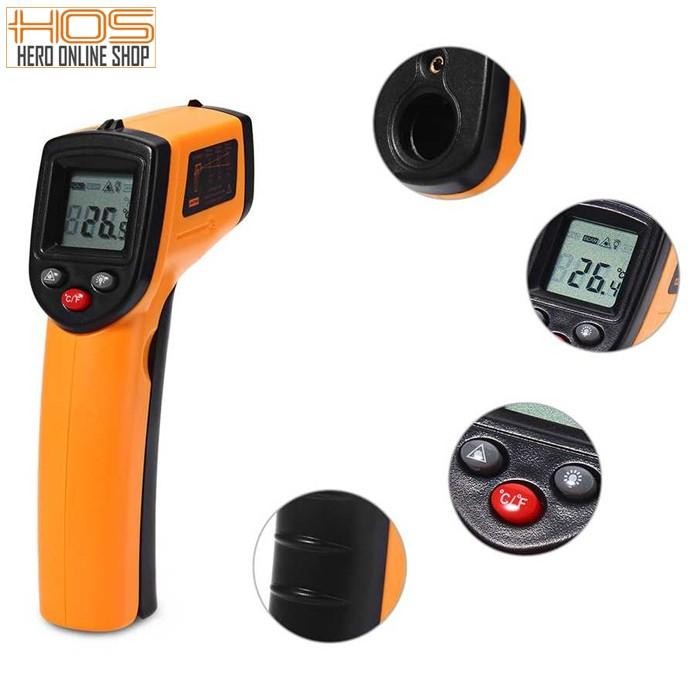 Pengukur Suhu Panas Thermogun Industri Termometer Infrared