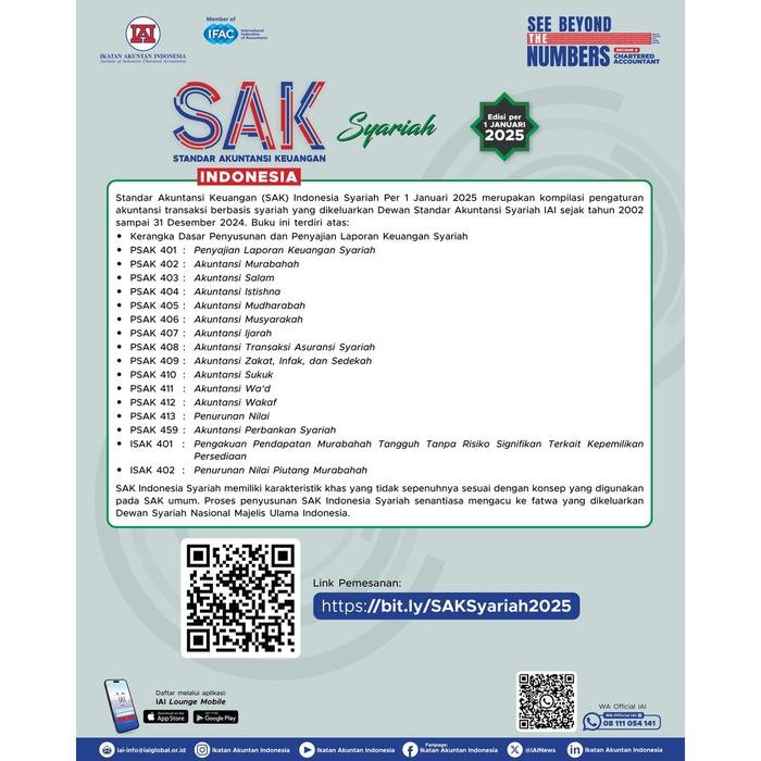 

SALE !!! STANDAR AKUNTANSI KEUANGAN INDONESIA SYARIAH EDISI PER 1 JANUARI 2025 READYY