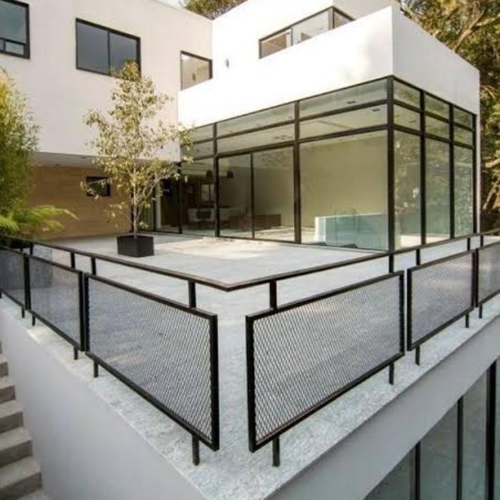 Railing Balkon Reling Tangga Pagar Pembatas Bahan Expanda Mes *