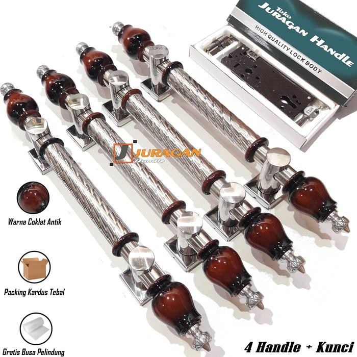 handle pintu 1 set kunci 50 cm - handle pintu minimalis panjang - ng pintu 2 daun pintu depan utama