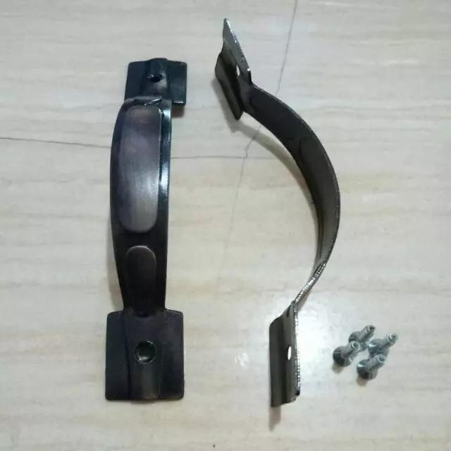 Tarikan laci meja plat padat coklat 12cm 1PCS tarikan lemari pegangan handle pintu lemari laci meja