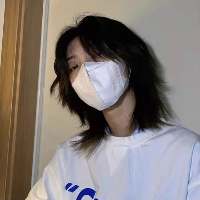 Cod-Keren Pria Wig Rambut Pria Wig Rambut Penutup Kepala Penuh Pria Dan Wanita Wig Ekor Serigala