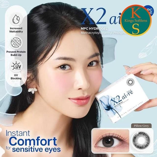 Softlens X2 AIRE Minus 3.00 - 6.00 MPC 14,5 MM G.DIA 13MM & 13,5MM By X2 / Softlens Minus X2