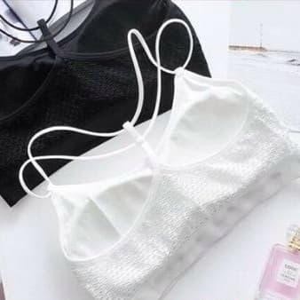 bra sport gym fitness bralette jaring transparan senam olahraga wanita