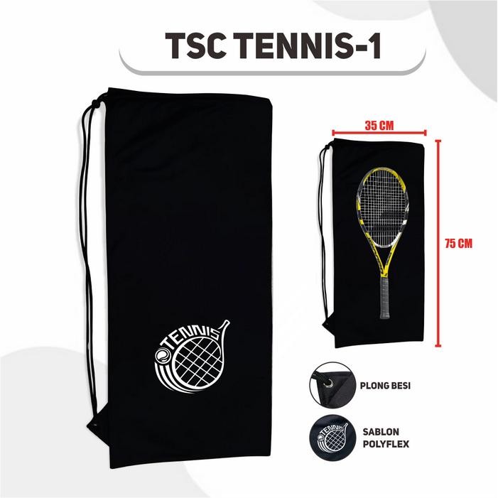 Tas Raket Tenis Tas Serut Raket Sarung Raket Tas Raket Kain String Bag Tennis Tas Serut Kain Raket