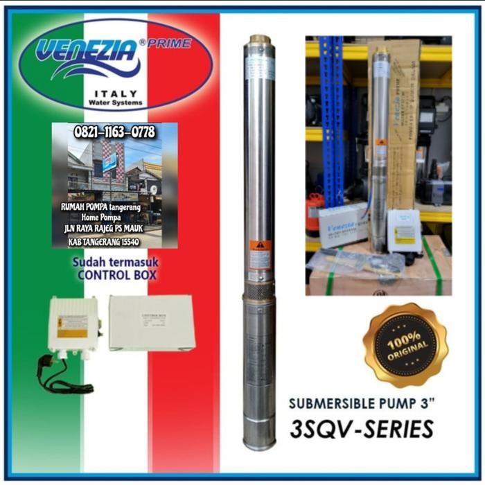 ready POMPA SATELIT 1HP 3INCH VENEZIA 3SQV3-21 SUBMERSIBLE PUMP VENEZIA