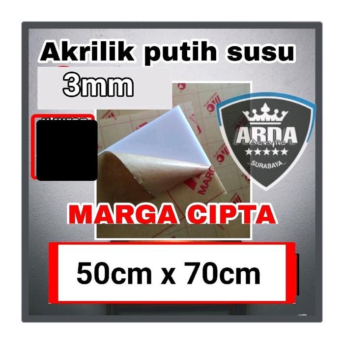 

Akrilik 3mm susu 50 x 70 akrilik lembaran acrylic white akrilik murah ready stok Paper Stationery