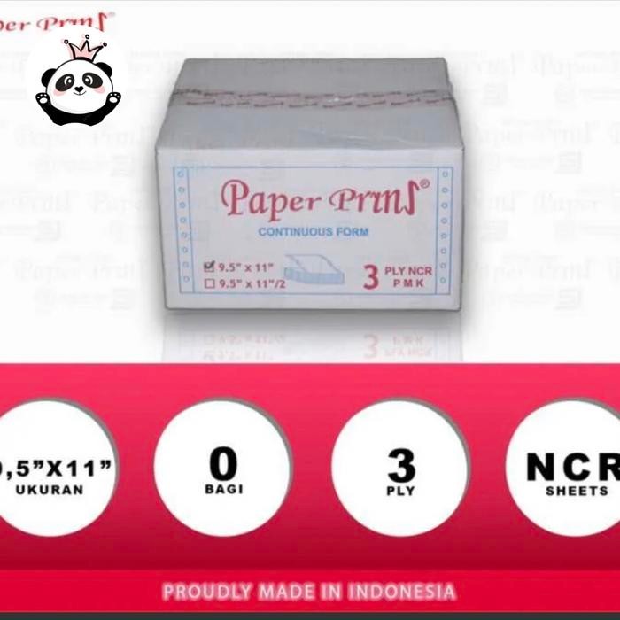 

Kertas komputer / Continuous Form 3 ply Paper prins ( 1 box ) Stationery