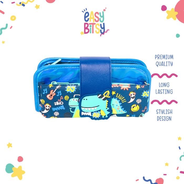 

Easybitsy Tempat Pensil 3 Lipat Pensil Case Anak Laki-Laki Tk-Sd Dino, Astronot, Soccer- Woody