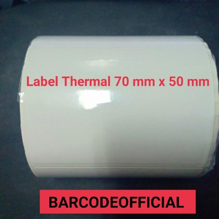 

LABEL THERMAL UK. 70 mm x 50 mm ISI, 2000 PCS UNTUK ZT 411