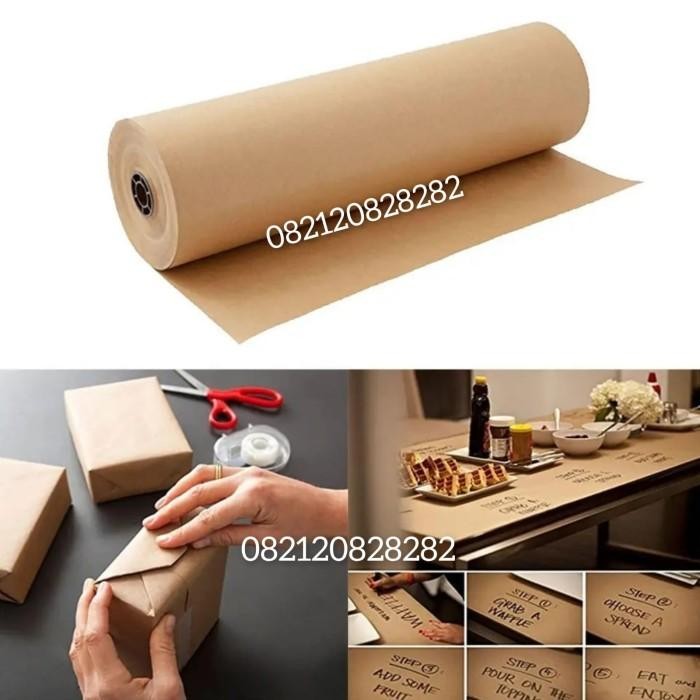 

GOJEK 250 LEMBAR Kertas Samson Coklat 40x45 Kraft Wrapping Paper 80GSM