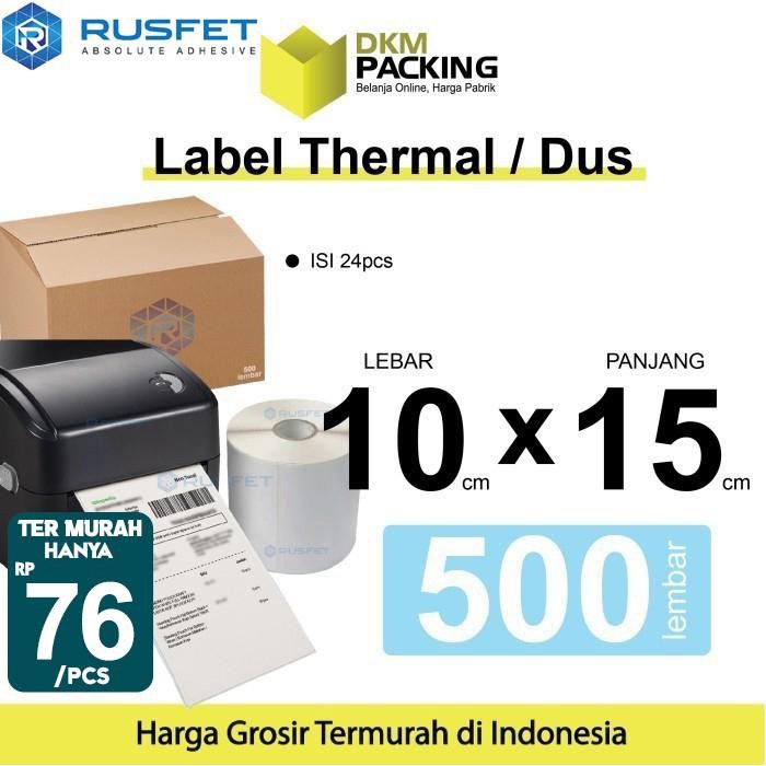 

Resi Sticker Thermal Printer Stiker Label Barcode POS A6 10x15cm / DUS