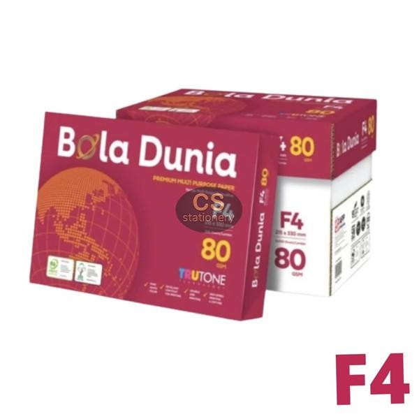 

Kertas HVS F4 Folio 80 grm Bola Dunia (karton) khusus Gosend