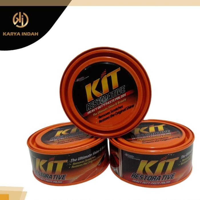 KIT ORANGE 225Gr PASTE WAX PENGHILANG GORESAN MOBIL MOTOR
