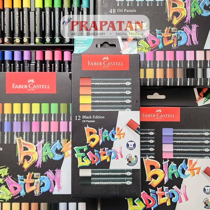 

Stok Baru Faber Castell Oil Pastel Black Edition 12C-48C Crayon Minyak