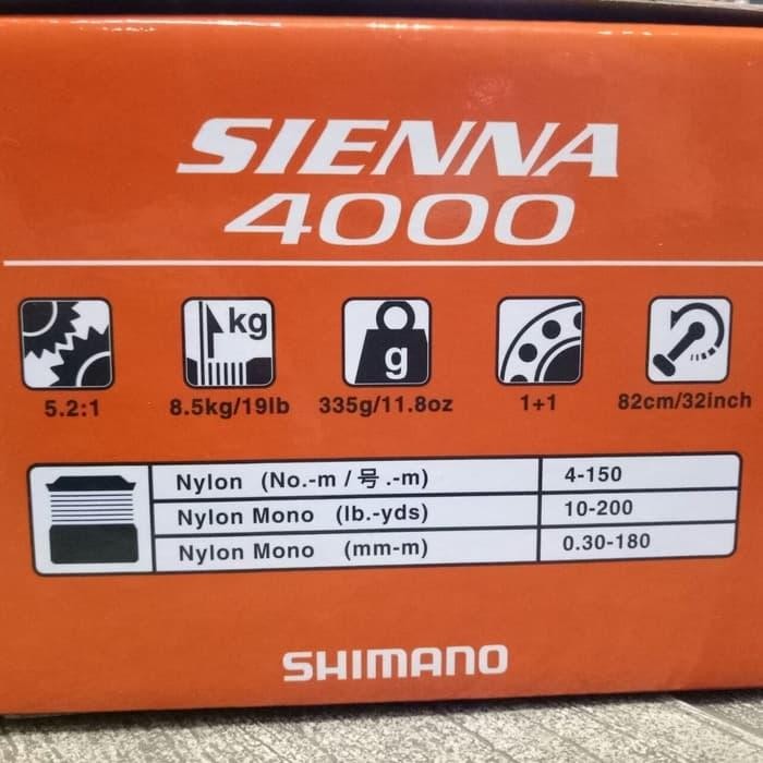 Reel Pancing Shimano 4000 Shimano Sienna 4000FE 1+1 bb alat Pancing