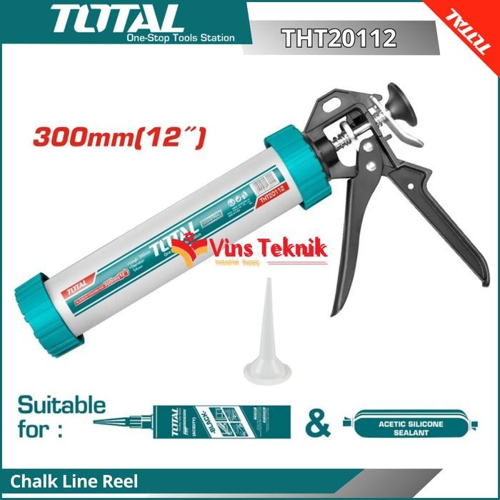 

Stok Baru TOTAL THT 20112 Alat Lem Tembak Caulking Gun Aluminum THT20112