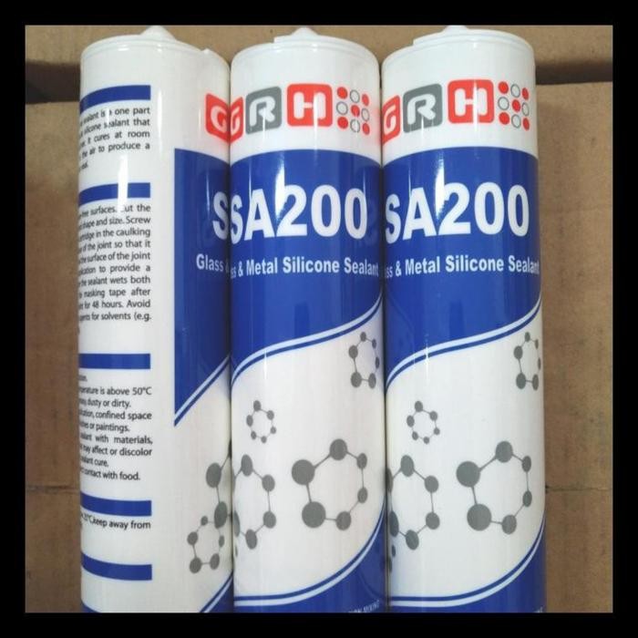 

Stok Baru SUPLAYER TERMURAH SILICONE SEALANT NETRAL GRH SA200 LEM KACA NETRAL