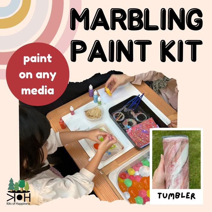 

Marbling Painting Kit Art Craft Montessori Activity Diy Melukis Di Air