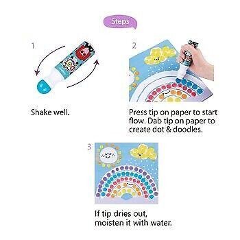 

Tookyland Dot Painting Kit 6 Color Stamp Mewarnai Dot Seni Lukis Anak