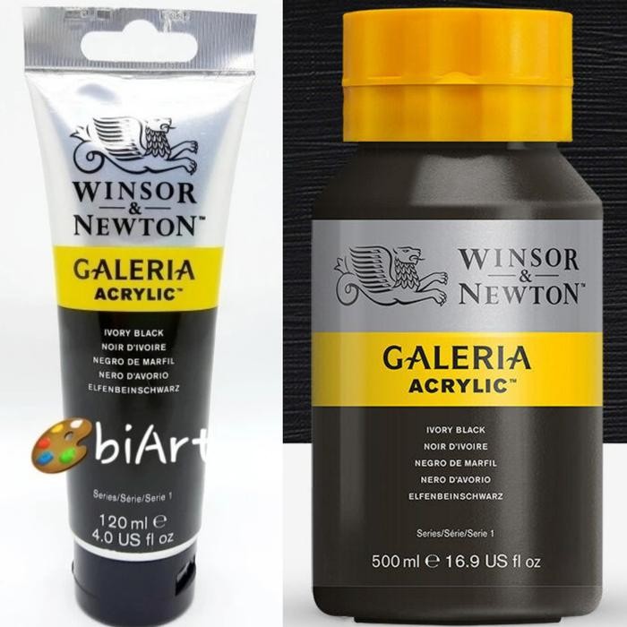 

Cat Akrilik Galeria Acrylic Colour 120 Ml Ivory Black Winsor & Newton