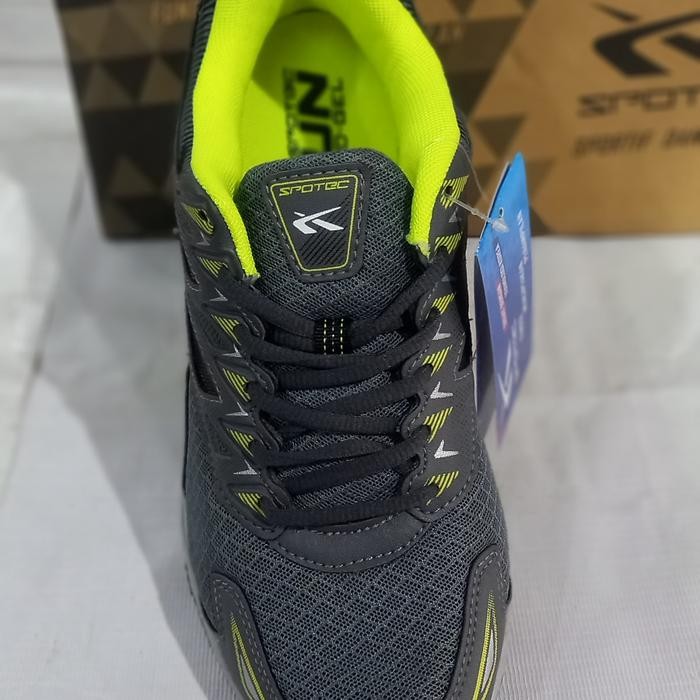 Sepatu Olahraga Lari Spotec Original Art Dronic Abu-Abu Hijau Termurah Best Quality 100% Original