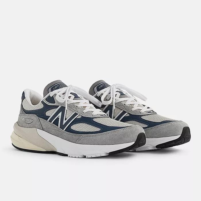 Sepatu Lari Pria 990V6 Gray Navy White Olahraga Outdoor Termurah Best Quality 100% Original