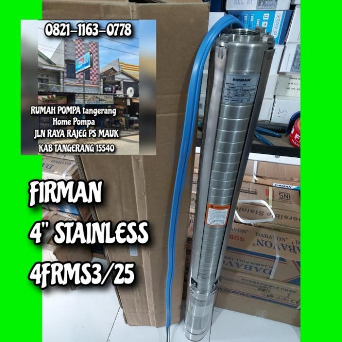 ready POMPA SUBMERSIBLE FIRMAN 2HP 4FRMS3/25 POMPA SATELIT FIRMAN