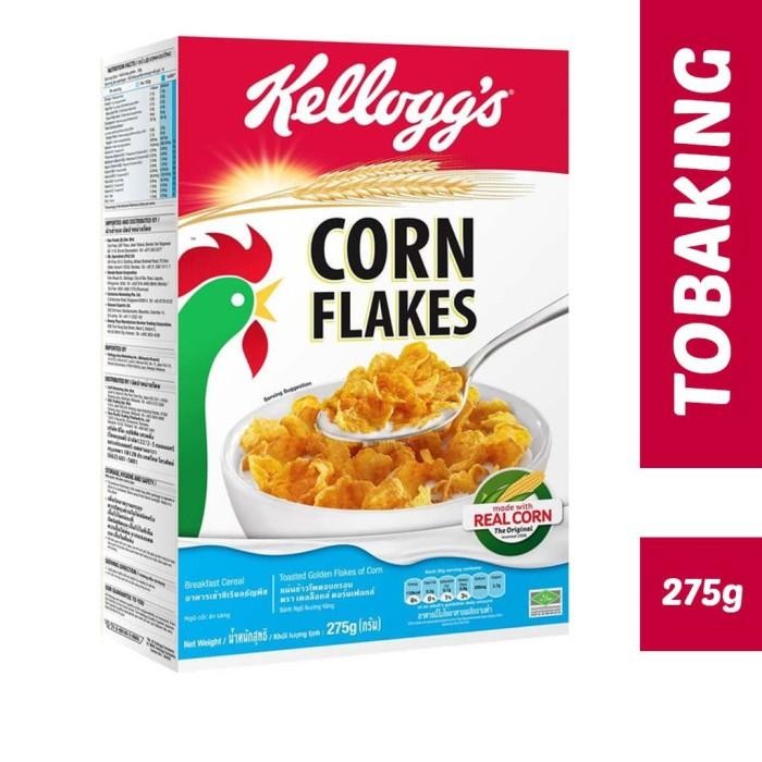 

(Allthebest) Corn Flakes Kelloggs 275 gr sereal jagung kellogg's kelog