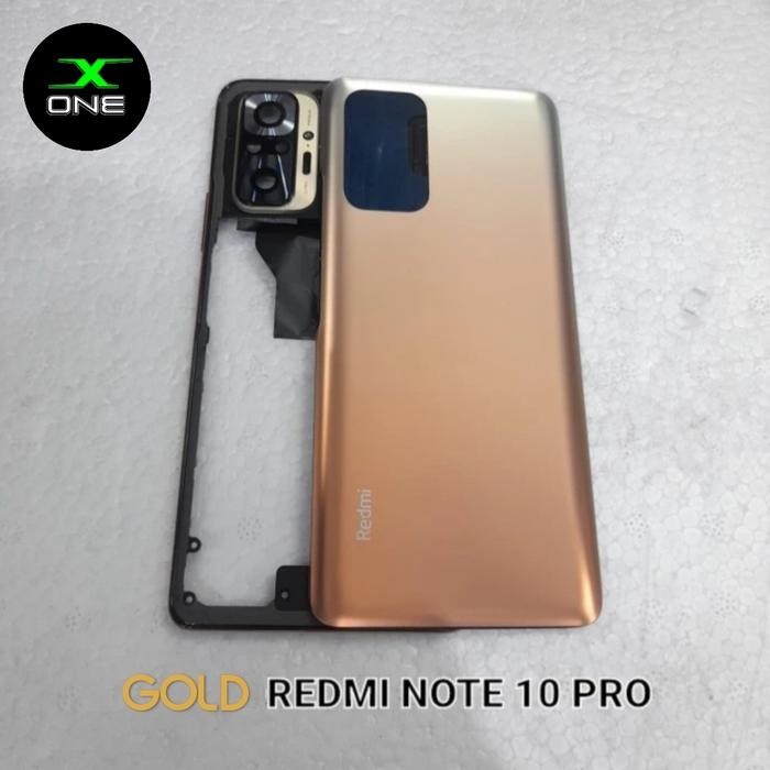 TERBARU BACKDOOR BACKCOVER FULLSET BEZEL TUTUP BELAKANG REDMI NOTE 10 PRO ORI TERMURAH