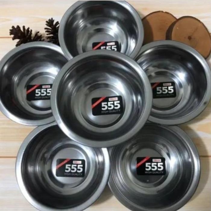 Kobokan mangkok stainless 12.5cm / mangkok soup kecil / mangkok cetakan nasi tim *