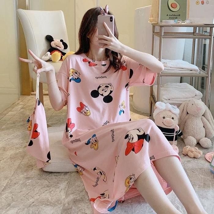 Daster Import Wanita Daster Spandek Daster Lucu Motif Korea Baju Tidur *