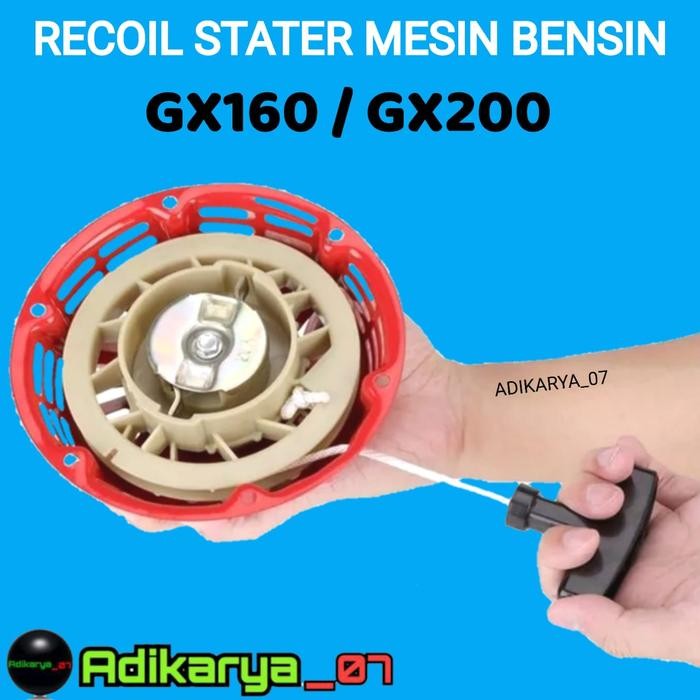 Recoil stater starter GX160 GX200 Recoil Stater Honda GX160 Recoil Stater Mesin gx 160 Tarikan