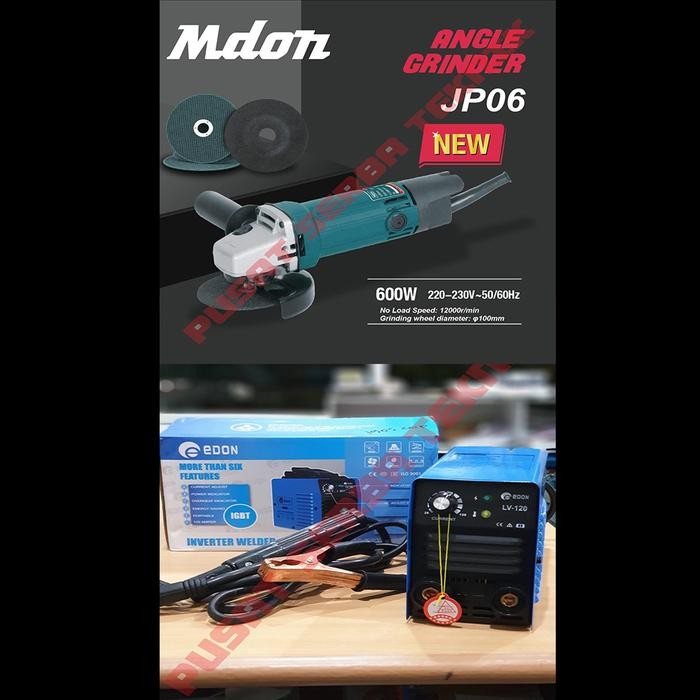Paket Hemat Berkualitas Mesin Las 450W + Gerinda Grenda Gerinda 4Inch