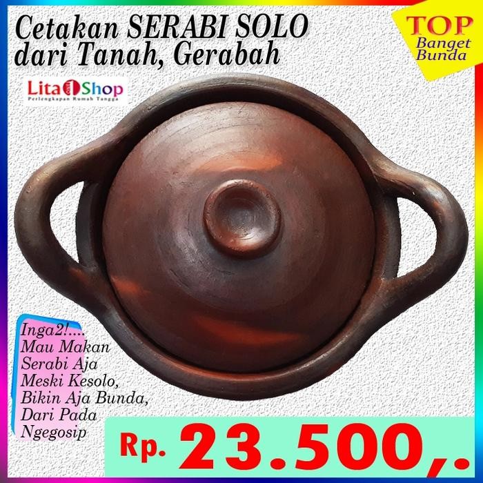 RATN Wajan Serabi/Cetakan Serabi Solo/Tanah Liat/Gerabah