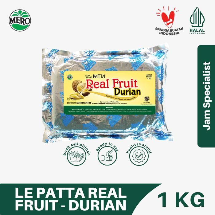 

SIAPKIRIM LE PATTA REAL FRUIT DURIAN 1 KG (Khusus pengiriman GOJEK / GRAB) READY STOCK