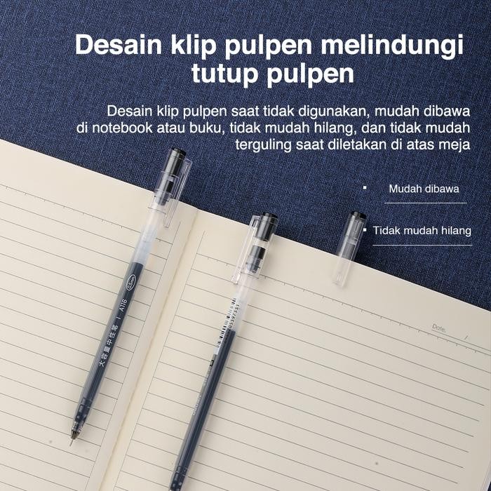 

Deli Stationary - Deli Gel Pen Pulpen Gel Warna Hitam/Biru 0.5Mm A116