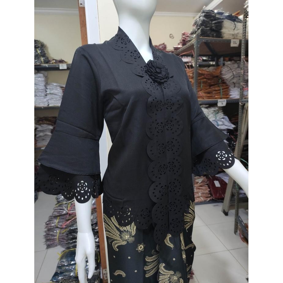 Atasan kebaya aldora hitam / Kebaya modern hitam / Kebaya hitam