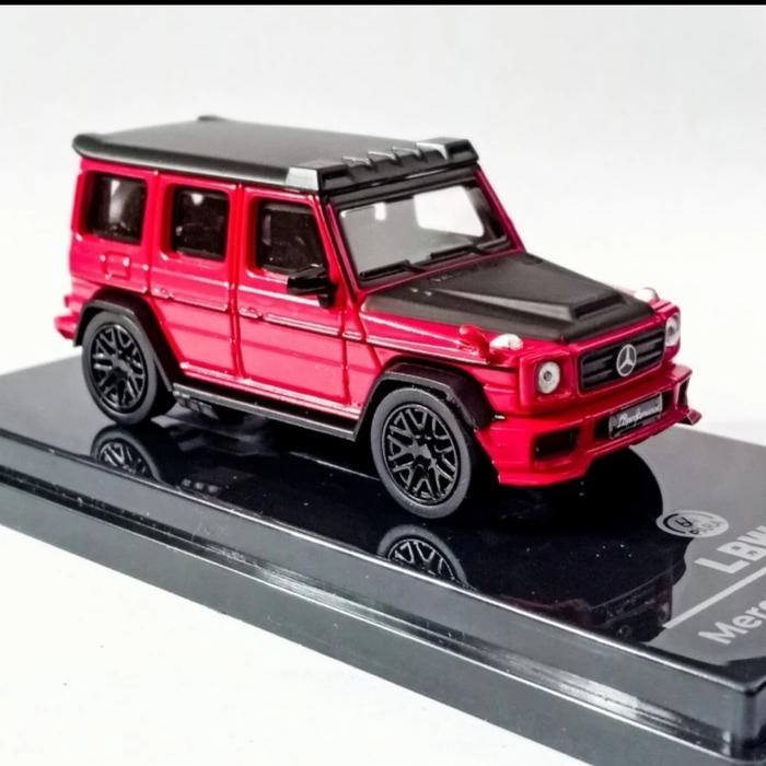 diecast para64 mercedes benz AMG G3 LBWK merah