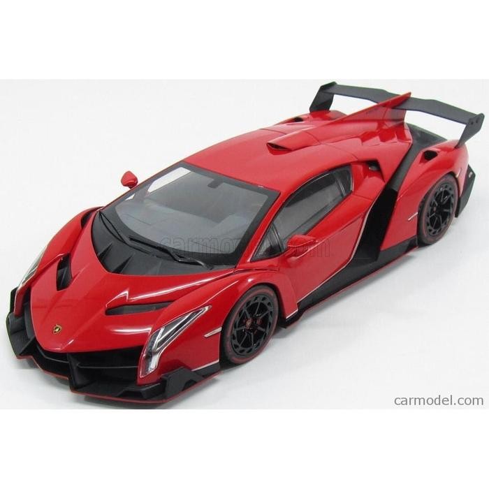 1:18 KYOSHO LAMBORGHINI VENENO ROADSTER RED WHITE GREY DIECAST