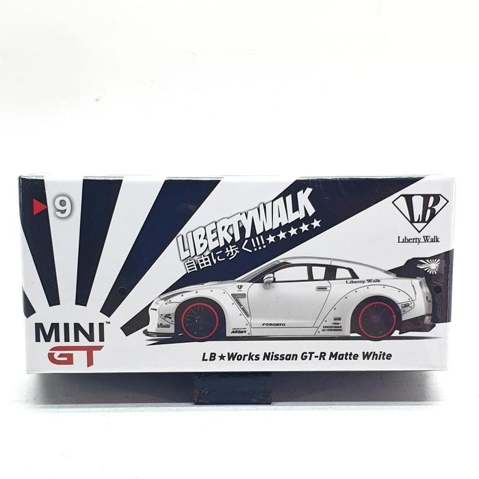 MINI GT LB WORKS NISSAN GTR R35 MATTE WHITE