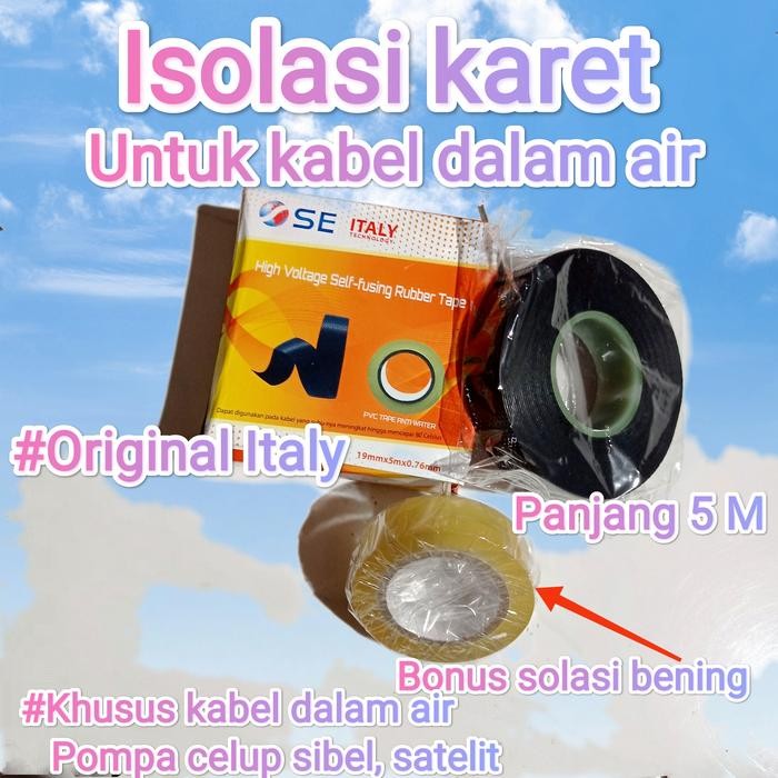 ISOLASI KABEL / SOLASI KARET UNTUK SAMBUNGAN DALAM AIR / ISOLASI SIBEL
