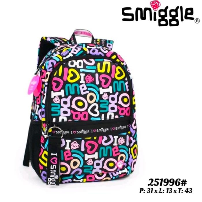 Tas Smiggle I Love Smiggle Backpack/Ransel Anak SD /School bag/kado