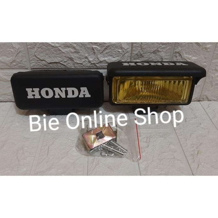 LAMPU FOGLAMP FOG LAMP KOTAK KUNING TOPI HONDA