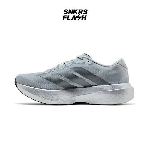 ADIDAS ADIZERO EVO SL SILVER METALLIC Sepatu Lari Pria - JR3419 - Size 42